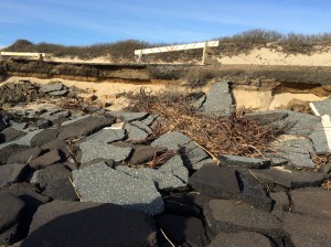 Parking lot erosion @ Herring Cove North